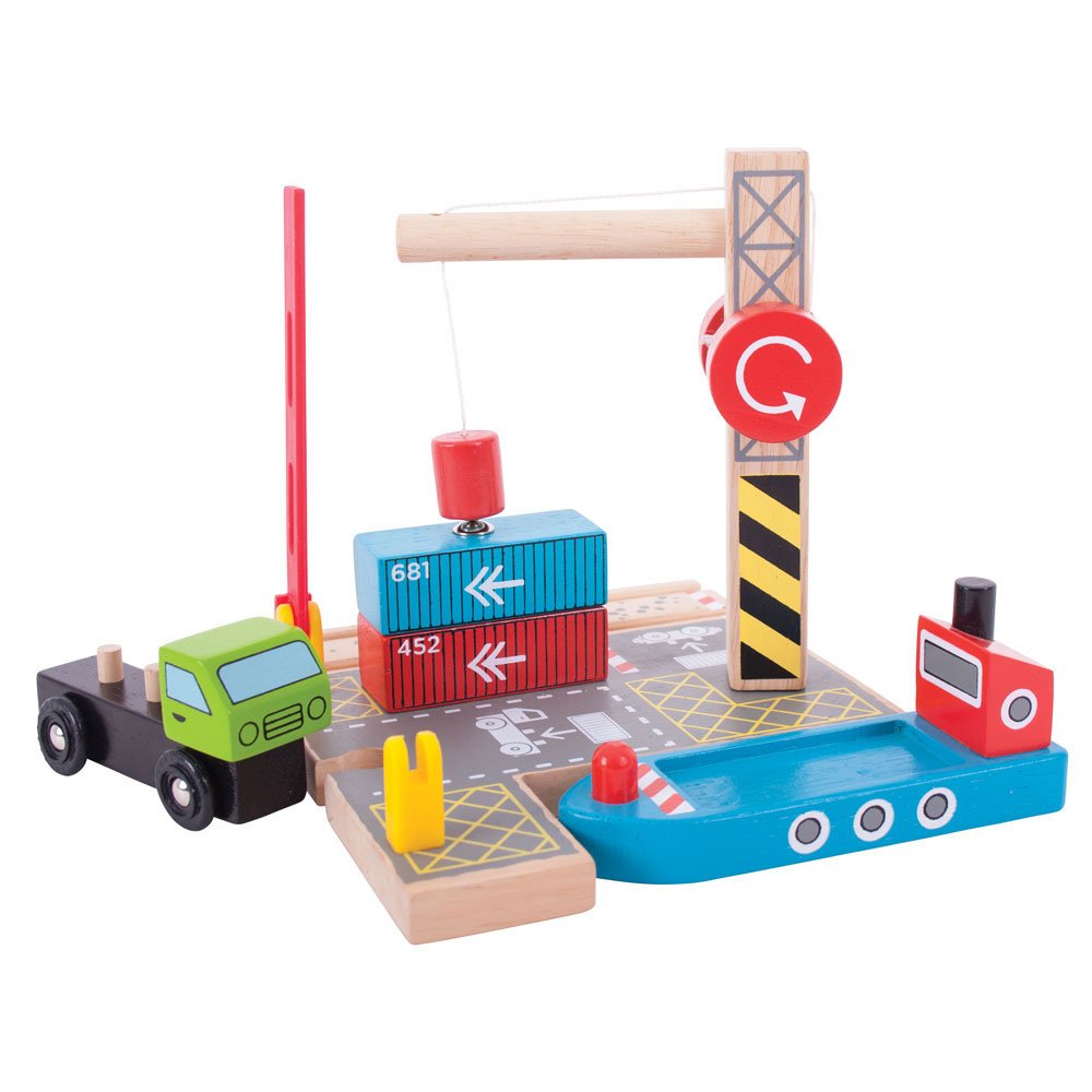 Container Shipping Yard BIGJIGS Rail Toy Sense