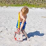 Children's Long Handled Flat Shovel for Snow or Sand