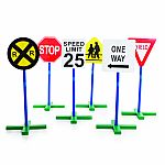 Guidecraft Drivetime Signs – Set of 6.