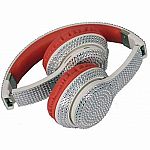 Bluetooth Bling Headphones - Silver/Red 
