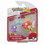 Pokemon Battle Figure 3 Pack - Toxel, Totodile, & Magikarp.