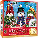 Snowy Afternoon Friends - Masterpieces Puzzles EZ Grip, 300 pieces 