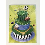 Soccer Cake Birthday Card
