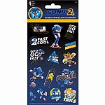 Sonic The Hedgehog 2 Stickers - 4 Sheets