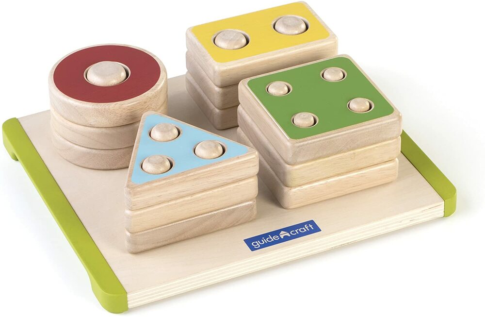 Sort and Stack Shapes Toy Sense