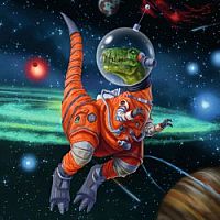 Dinosaurs in Space. 