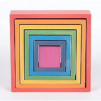 Wooden Rainbow Architect - Squares