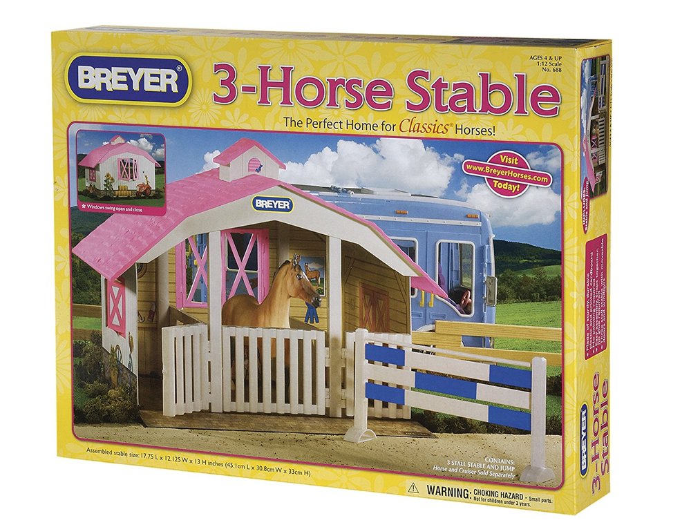 Classics 3Horse Stable Toy Sense