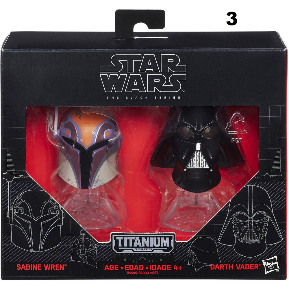 star wars the black series titanium series helmets