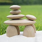 Wood Stackers - River Stones 