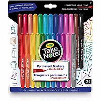 Take Note Permanent Markers - 24 Pack - Retired 