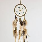 2.5 inch Dream Catcher - Tan  