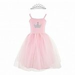 Pretty Pink Dress & Tiara - Size 3-4  