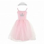 Pretty Pink Dress & Tiara - Size 7-8   