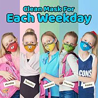 Crayola Kids Reusable Cloth Face Mask Set - Tip Faces - Retired