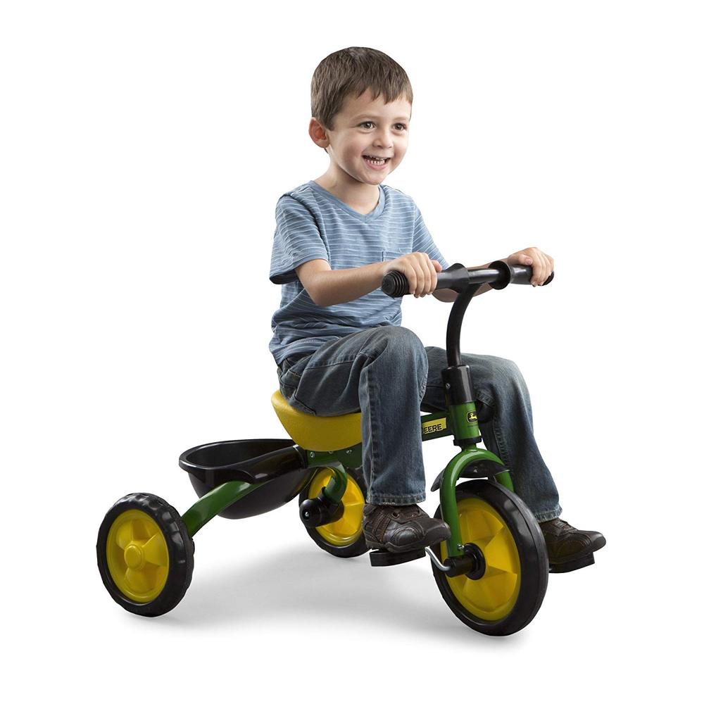 John Deere Green Tricycle Toy Sense