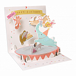 Trampoline Birthday Pop-Up Card 