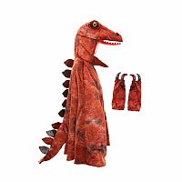 Red and Black Grandasaurus T-Rex Cape and Claws - Size 4-6