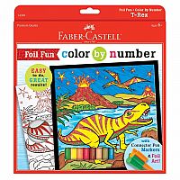 Colour by Number T-Rex Foil Fun 