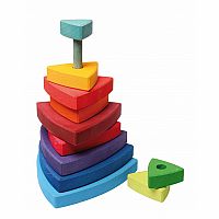 Rainbow Triangle Stacking Tower 