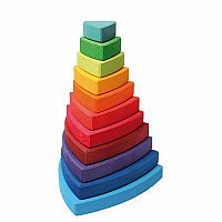 Rainbow Triangle Stacking Tower 