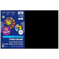 Tru-Ray Construction Paper - Black.