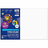 Tru-Ray Construction Paper - White.