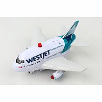Westjet Pullback Plane with Light and Sound