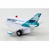 Westjet Pullback Plane with Light and Sound
