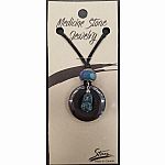Medicine Stone Jewelry - Turquoise Frog and Hematite Necklace  