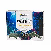 Turtle & Orca Soapstone Carving Kit   