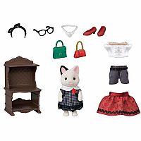 Town Girl Series Fashion Play Set - Tuxedo Cat