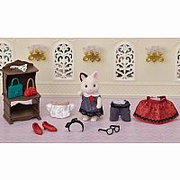 Town Girl Series Fashion Play Set - Tuxedo Cat