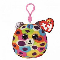 Giselle Leopard Mini Squish-A-Boo Clip  