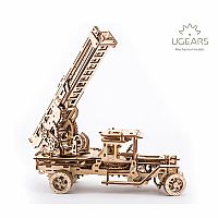 UGears Mechanical Models - Fire Ladder Truck 