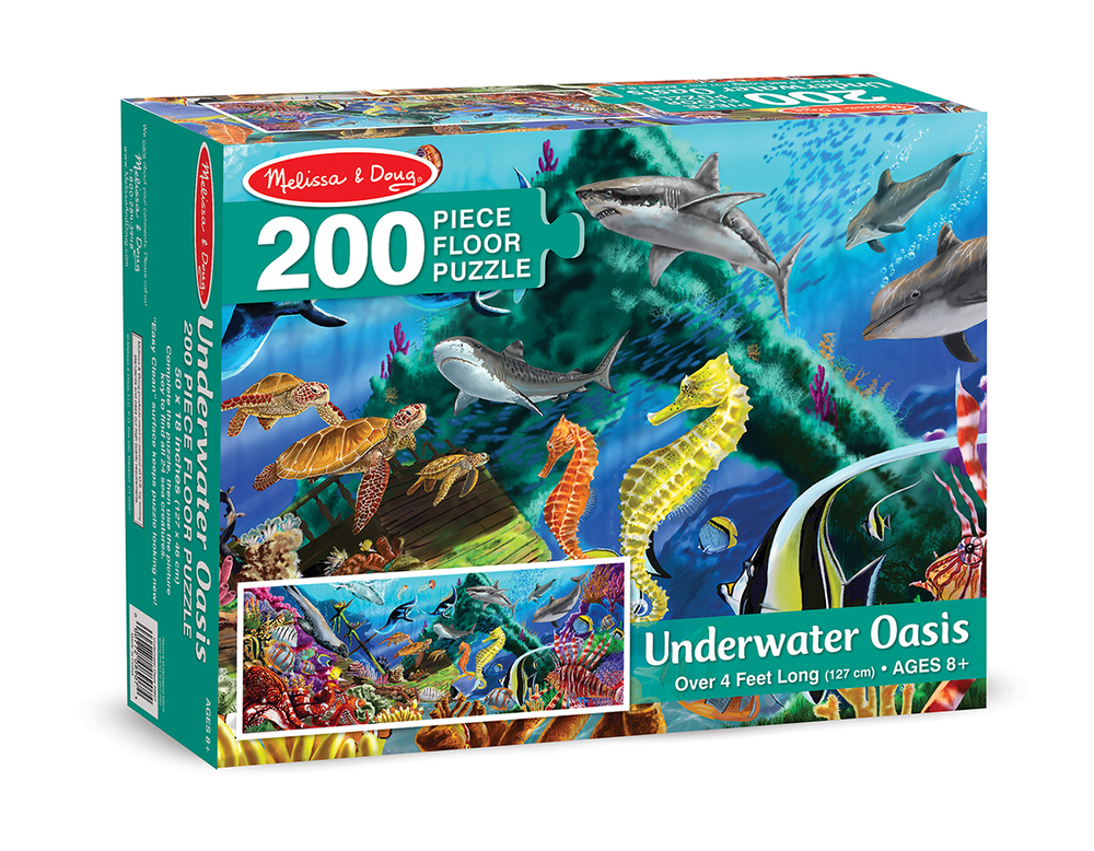 Underwater Oasis Floor Puzzle Melissa & Doug Toy Sense