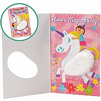 Unicorn Playfoam Birthday Card.