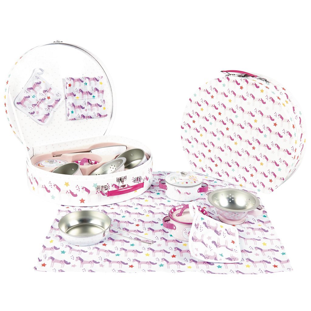 Unicorn Tin Kitchen Set Toy Sense