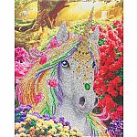 Crystal Art Large Framed Kit - Unicorn Forest