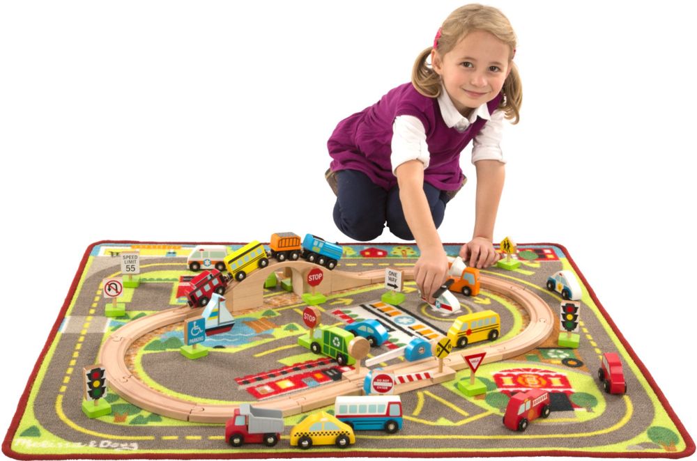 Deluxe Train and Road Rug Toy Sense