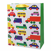 Car and Trucks Kids Gift Bag XL 