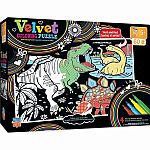 Dinosaurs 60 piece Velvet Colouring Puzzle - Masterpieces Puzzles