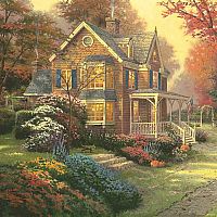 Paint By Numbers - Victorian Autumn by Thomas Kinkade