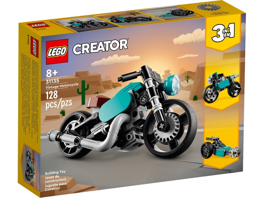 Creator 3in1 Vintage Motorcycle Toy Sense