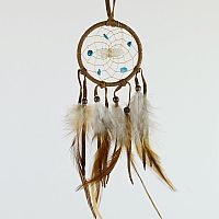 2.5 inch Vision Seeker Dream Catcher - Brown 