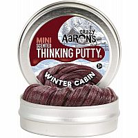 Winter Cabin Mini Tin - Crazy Aaron's Thinking Putty. Retired
