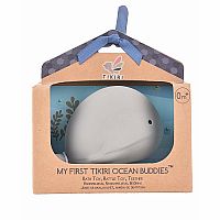 Tikiri Natural Rubber Rattle - Ocean Buddies Whale  