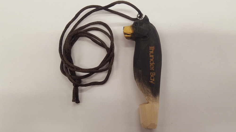 Wooden Bear Whistle Thunder Bay Toy Sense