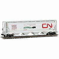 CN Environmental Mode 4 Bay Cylindrical Grain Hopper - HO Scale