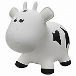Farm Hoppers Inflatable Bouncing White Cow with Pump